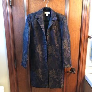 Donna Rae dark floral print jacket!